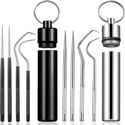 Amazon Portable Titanium Toothpicks Pocket Set Reusable Metal