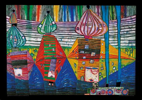 Buy Hundertwasser Painting Resurrection Of Architecture As Art Print