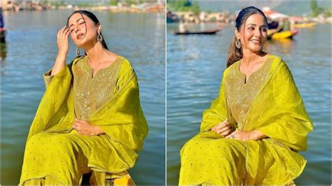 Hina Khan Is Attractive Past Phrases As She Enjoys A Shikara Journey In