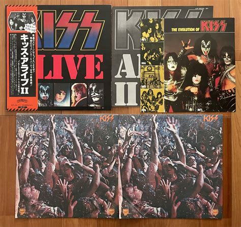 Yahooオークション Lp 帯付 2枚組 キッス アライブ Ⅱ Kiss Alive