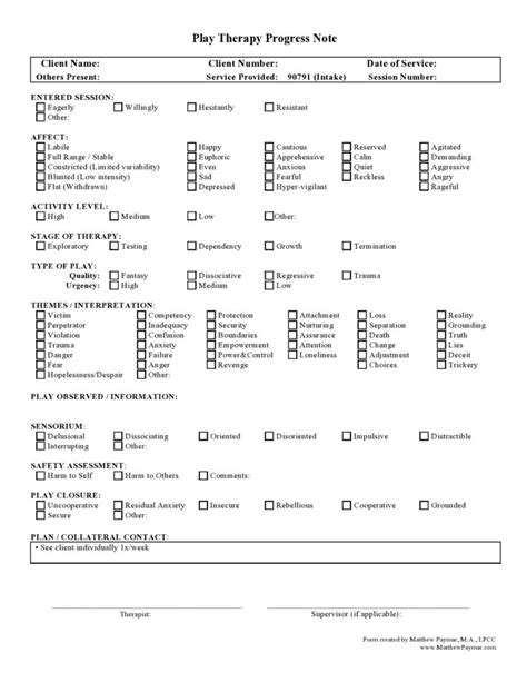 Free Therapy Notes Templates Progress Notes Templatelab