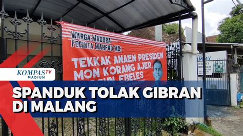 Spanduk Tolak Gibran Di Malang Youtube