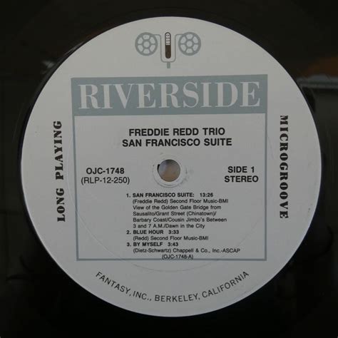 46039372 US盤 OJC RIVERSIDE シュリンク Freddie Redd Trio San Francisco