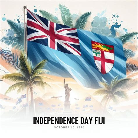 Independence Day Fiji Social Media Post Banner Poster Template