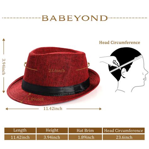 Buy Babeyond 1920s Panama Fedora Hat Cap For Men Gatsby Hat For Men