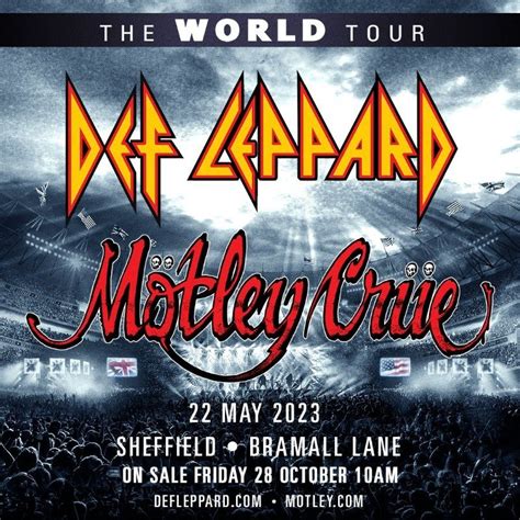 Def Leppard Motley Crue The World Tour Sheffield Support Act Revealed