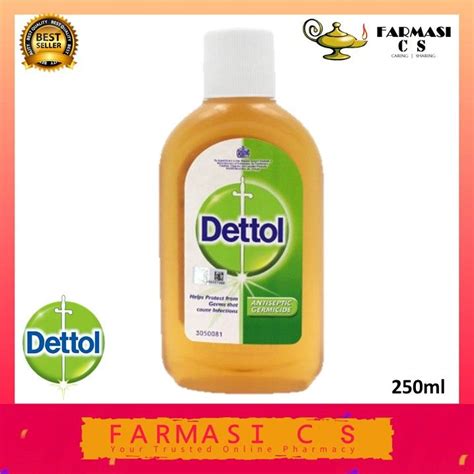 Dettol Antiseptic Germicide Liquid 250ml Kills 99 9 Germs Bacteria