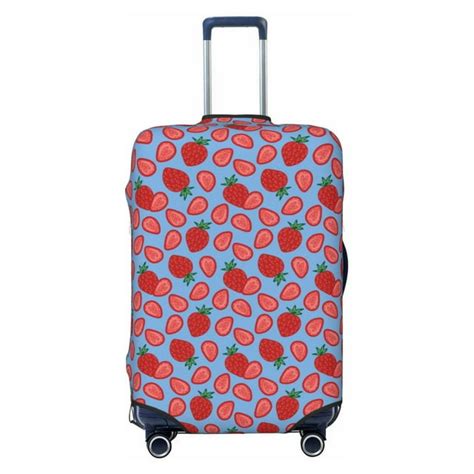 Ocsxa Travel Dust Proof Suitcase Cover Strawberries Print Luggage Cover