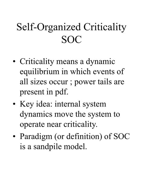 PPT Cascading Failure And Self Organized Criticality In Electric