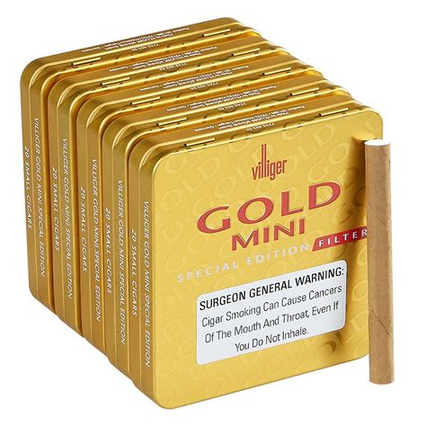 Villiger Mini Cigarillos Gold Filtered - Cigars International