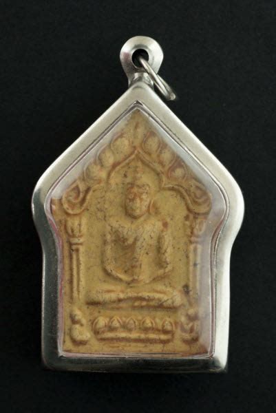 Pendentif Lp Tim Amulette Thai Phra Khun Paen Wat Phrachao Talisman