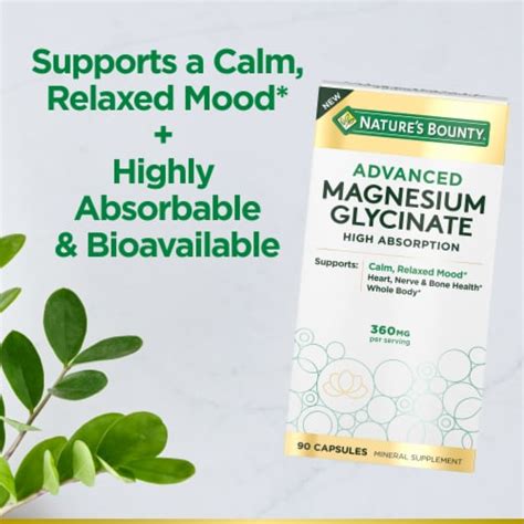 Nature S Bounty Advanced Magnesium Glycinate Ct Kroger