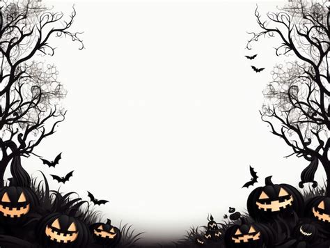 Happy halloween line art celebration with copy space background concept Holiday design ...