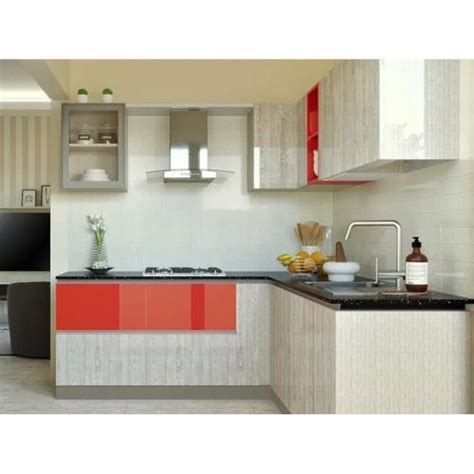 L Shape Modern L Shaped Modular Kitchen Warranty Years At Rs