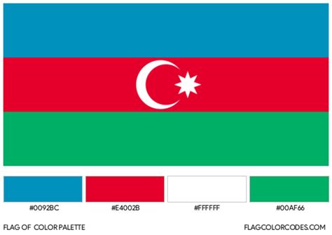 Azerbaijan flag color codes