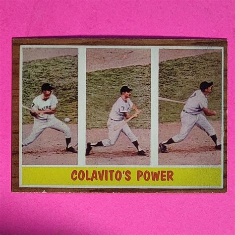 Topps Baseball Rocky Colavito S Power Tigers Ex Vintage