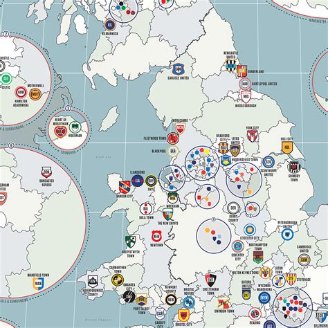 Map Of England Football Clubs - Map