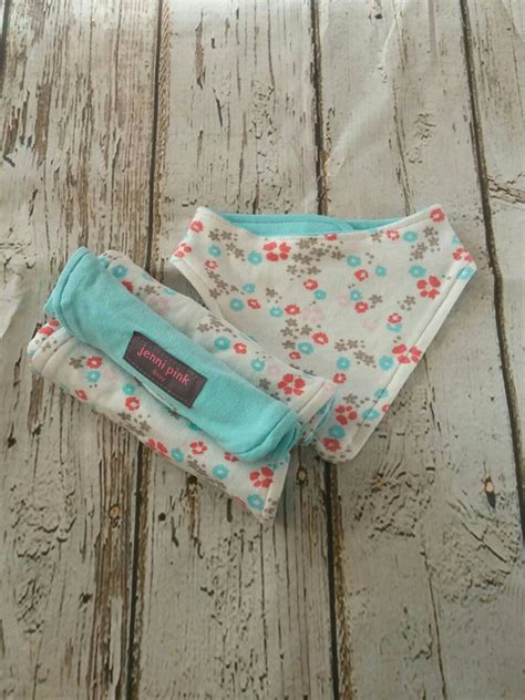 Organic Cotton Floral Burp Cloths