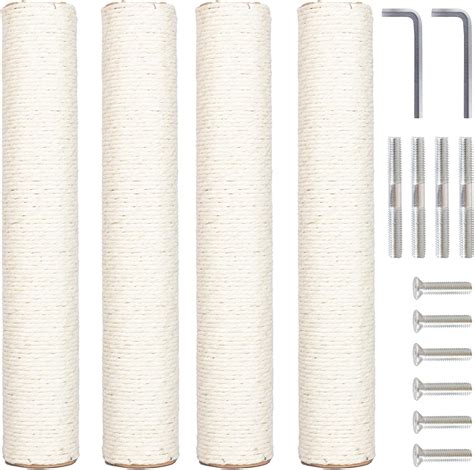 Amazon PowerKing 4 Pack 15 7 Cat Scratching Post Replacement