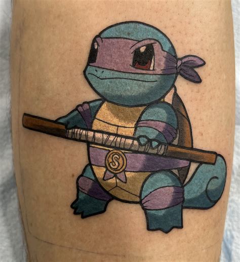 Donatello Squirtle Mashup Tattoo Rtmnt