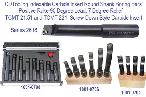 Boring Bar Indexable Carbide Round Shank 1 2 5 8 3 4 Inch Individual