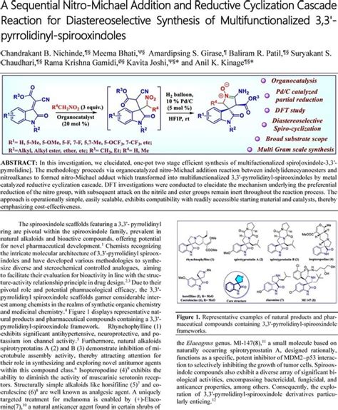 A Sequential Nitro Michael Addition And Reductive Cyclization Cascade