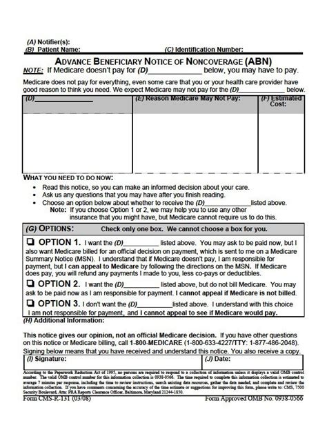 Abn Form Medicare