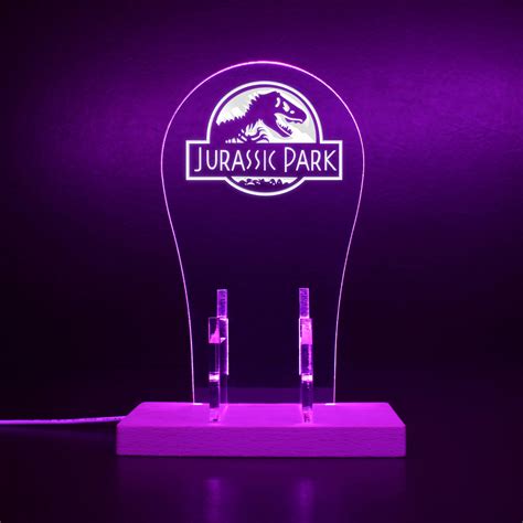 Jurassic Park Movie Led Gaming Headset Controller Stand Pro Led Sign