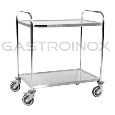 Coche Transportador De 2 Niveles En Acero Inox Gastroinox