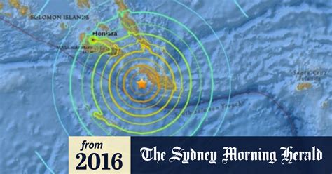 Video Earthquake Hits Off Solomon Islands