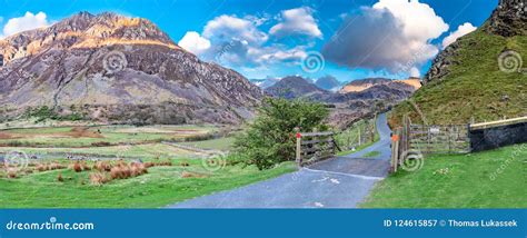 View of the Mountains of Snowdonia National Park Gwynedd North Wales Stock Image - Image of moor ...