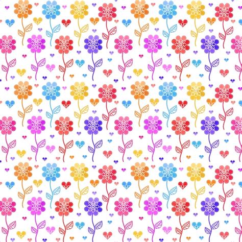 Premium Vector Cute Pattern In Small Flower Small Colorful Flowers