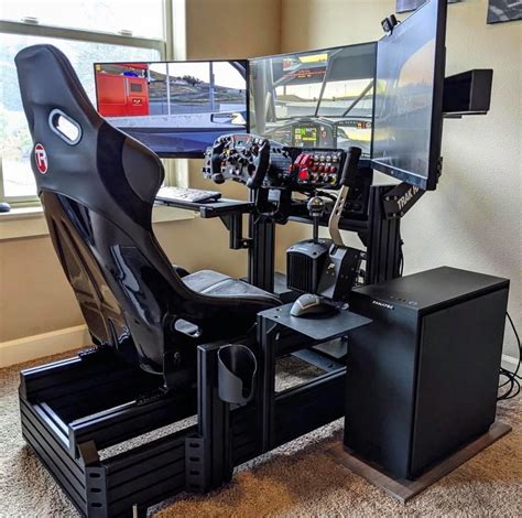 A Computer Desk With A Racing Car On It