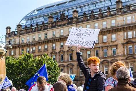 Glasgow Scotland August 31 2019 `stop The Coup` Protests In