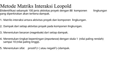 metoda matriks  evaluasi holistikpptx