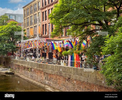 Alfresco Dining In Canal Street Centre Of Manchesters Gay Village