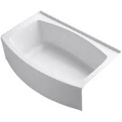 Shop Kohler Expanse White Acrylic Rectangular Skirted Bathtub With