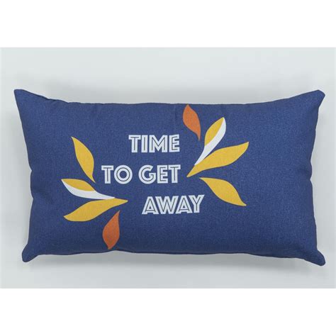 Coussin D Co X Cm Bleu Time To Get Away Hyba Le Coussin Prix