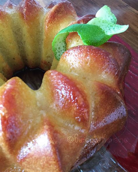 Le Bundt Cake Au Citron Vert Et Framboises