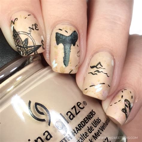 Shark Week Nail Art — 25 Sweetpeas