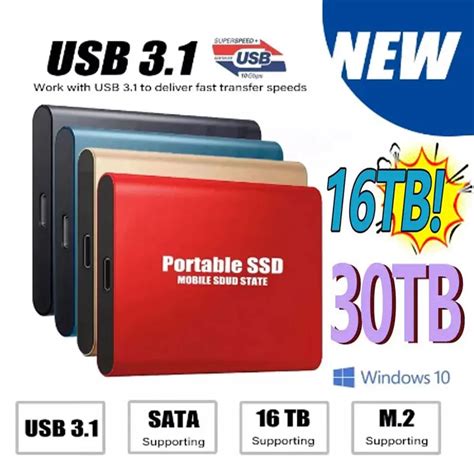 1TB Orijinal Ta Nabilir Ssd 2tb M 2 Harici Sabit Disk Y Ksek H Zl Tip