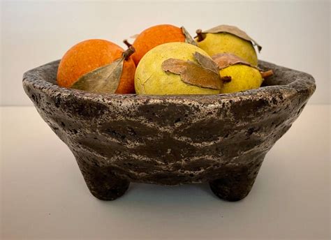 Cement Bowl Southwestern Wabi Sabi Food Safe Jlk Etsy Uk