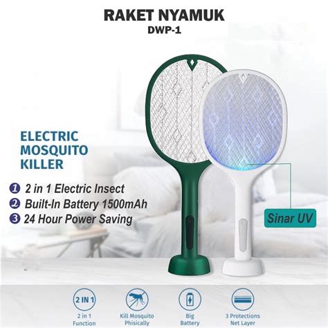 Jual Promo Raket Nyamuk In Multifungsi Electric Mosquito Racket