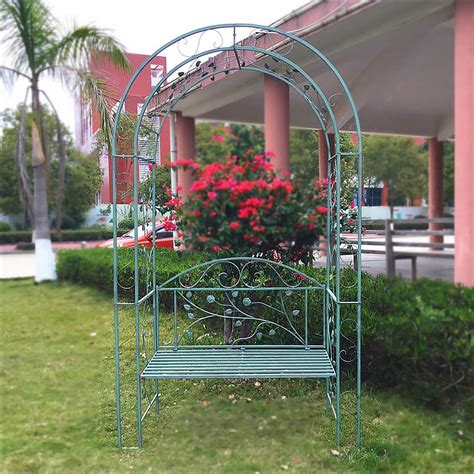 This Excellent Wrought Iron Arch Combined Multi Function In One For You With The Floral And