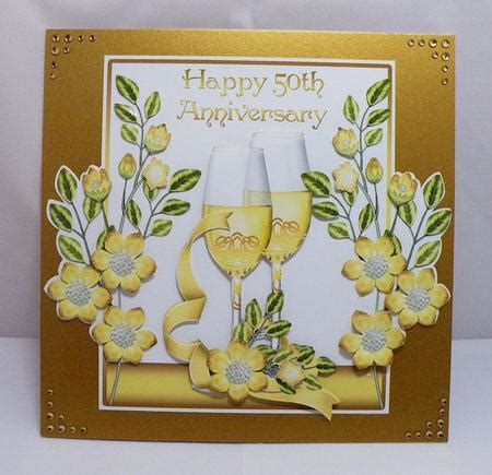 50th Wedding Anniversary Card Front - CUP313403_1446 | Craftsuprint