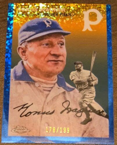 Topps Chrome Platinum Anniversary Honus Wagner Blue Mini Diamond