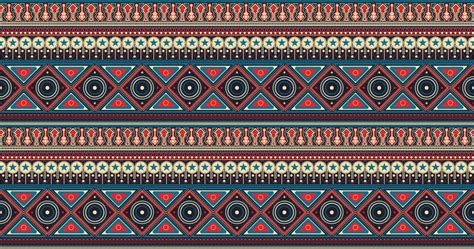 Traditional African Tribal Art Pattern Aztec Fabric 4695406 Vector