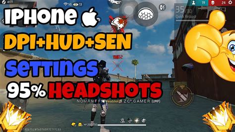 Iphone Headshot Setting Free Fire Iphone Dpi Hud Sen Settings