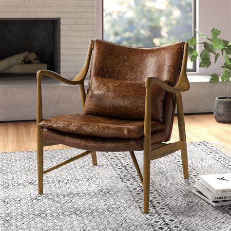 Brown Leather Armchair - Leather Chair In Brown Adds Natural Touch To ...