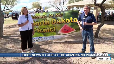 Kfyr Tvs Jody Kerzman And Kevin Lawrence At The North Dakota Picnic In